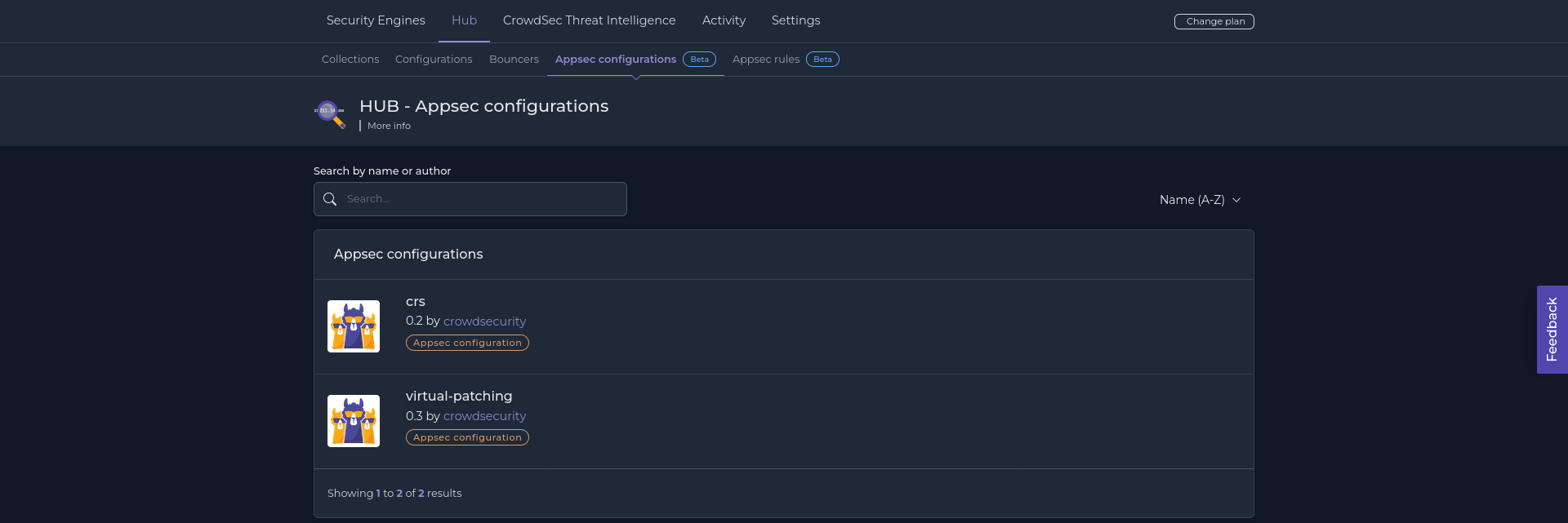 CrowdSec AppSec configurations